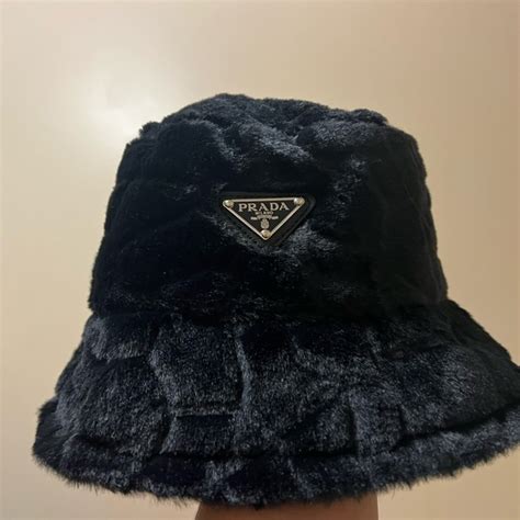 Prada fluffy bucket hat